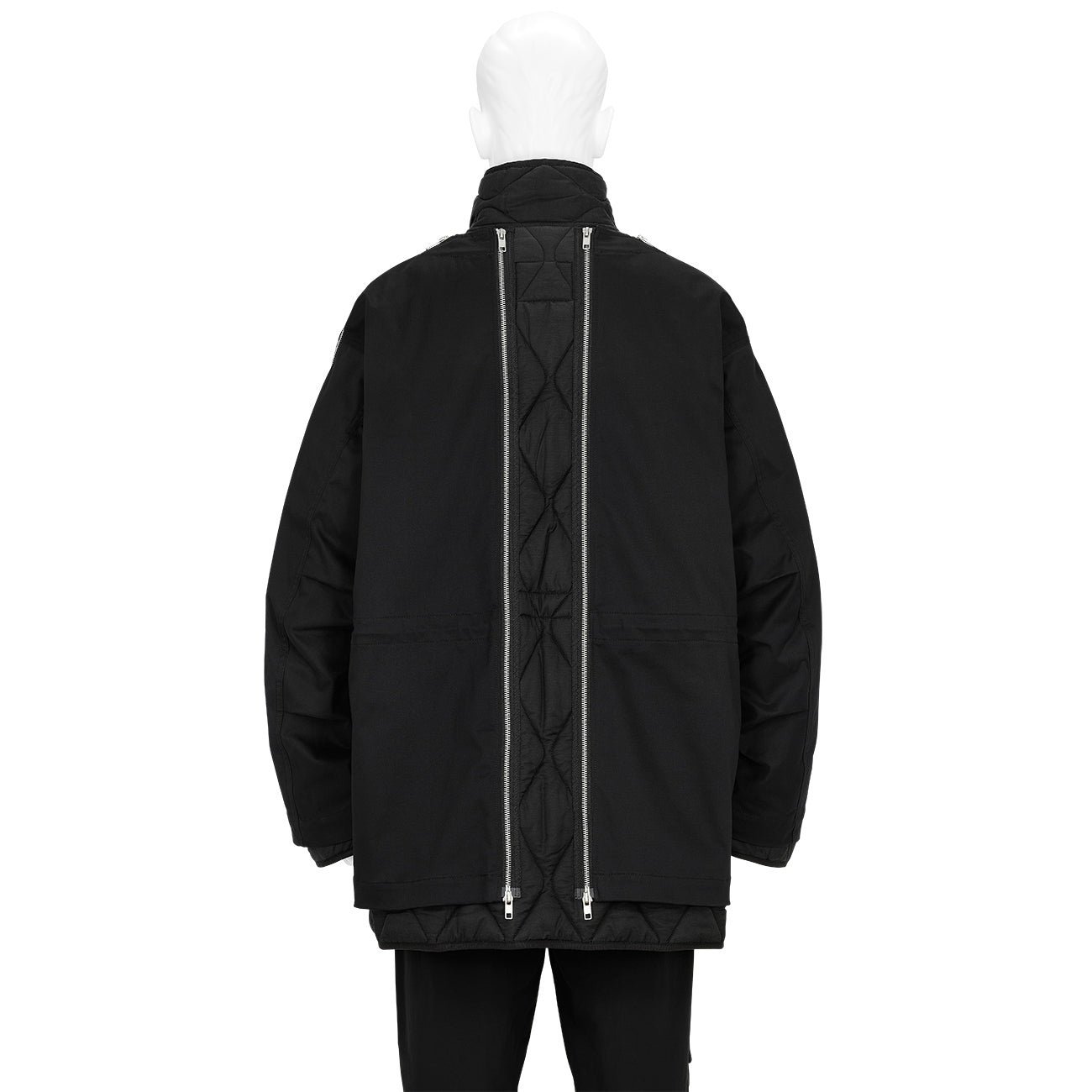 SOFU TESHIGAHARA PRINT M65 ZIPPER BLOUSON BLACK
