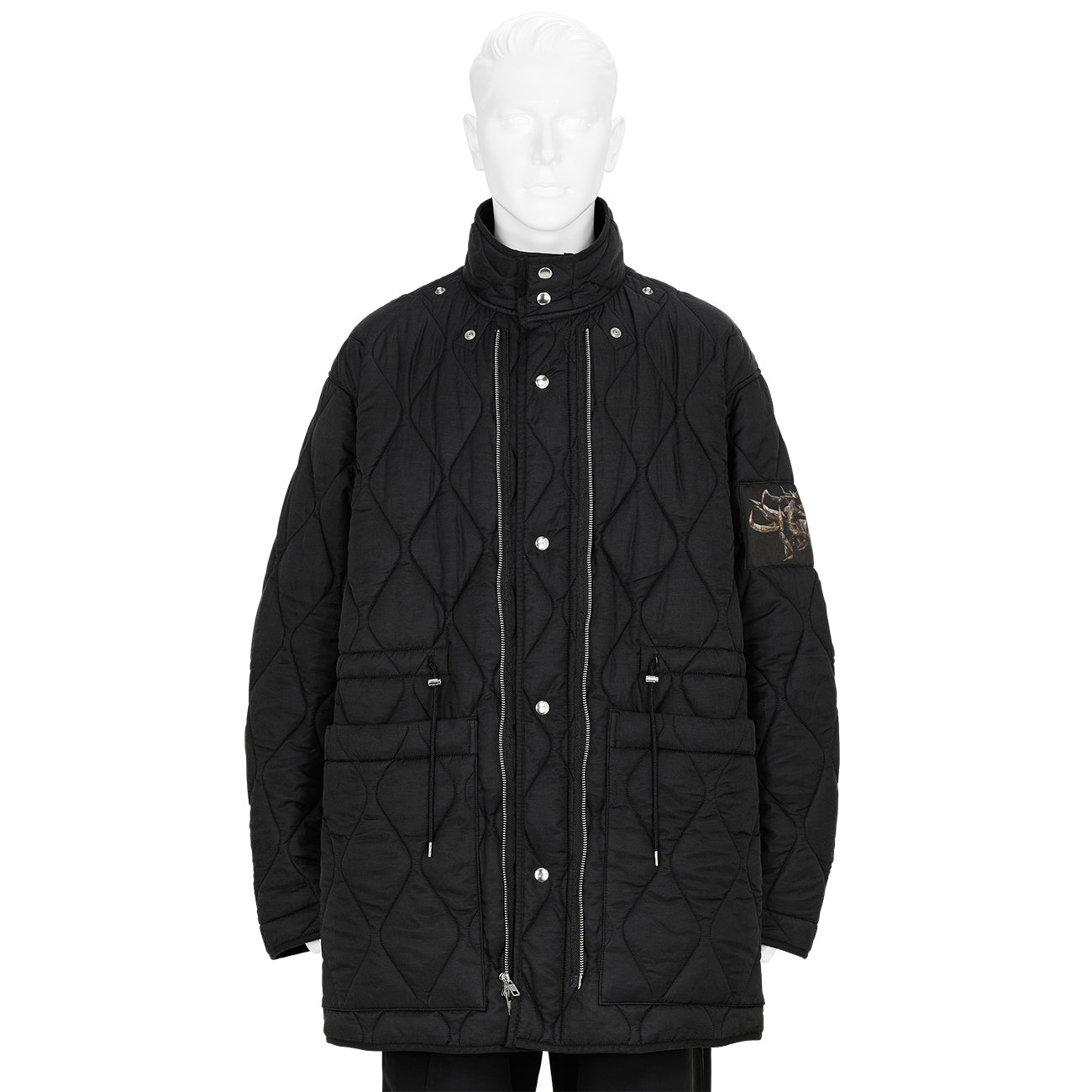 SOFU TESHIGAHARA PRINT M65 ZIPPER BLOUSON BLACK
