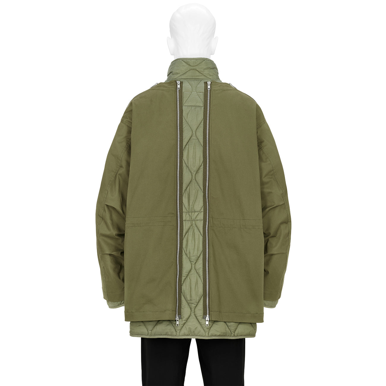 SOFU TESHIGAHARA PRINT M65 ZIPPER BLOUSON OLIVE