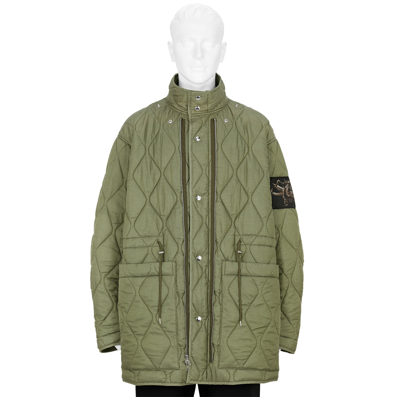 SOFU TESHIGAHARA PRINT M65 ZIPPER BLOUSON OLIVE
