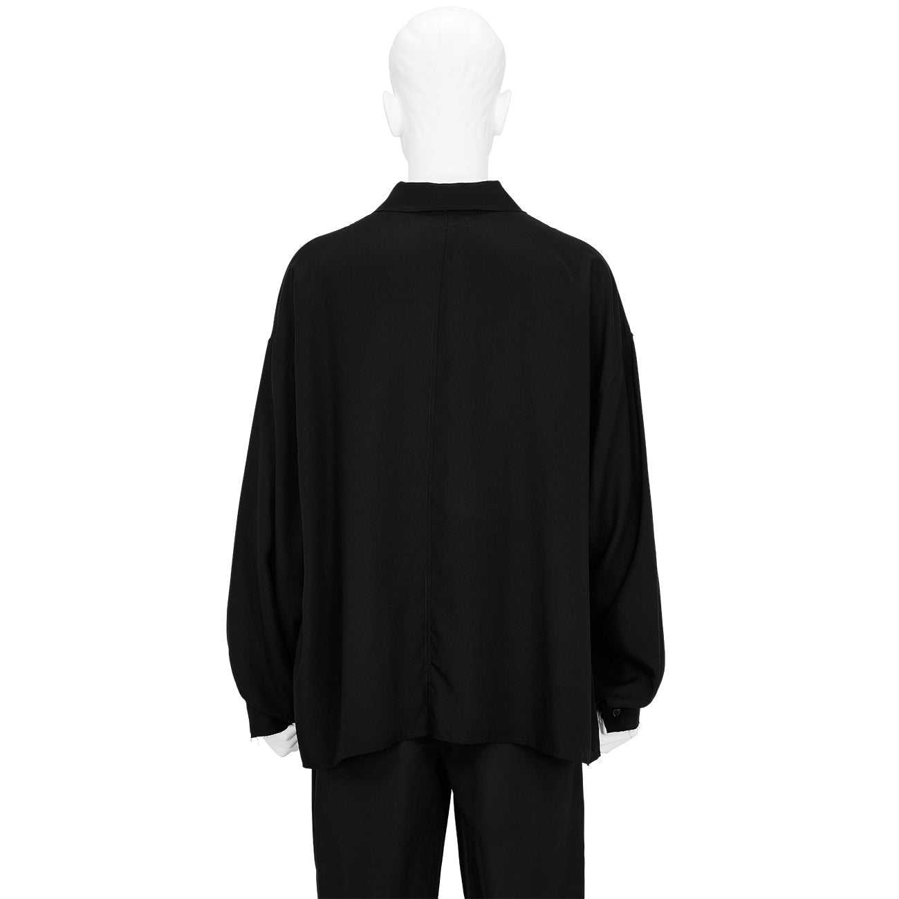 YUICHI INOUE CUT OFF SHIRT BLACK