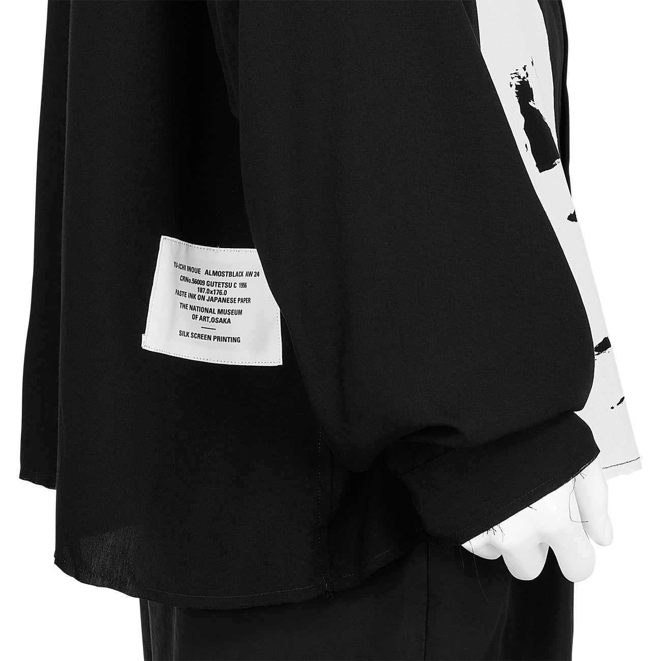 YUICHI INOUE CUT OFF SHIRT BLACK