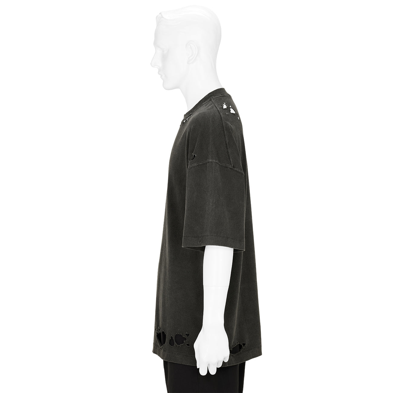 SOFU TESHIGAHARA PRINT BLEACH TEE BLACK