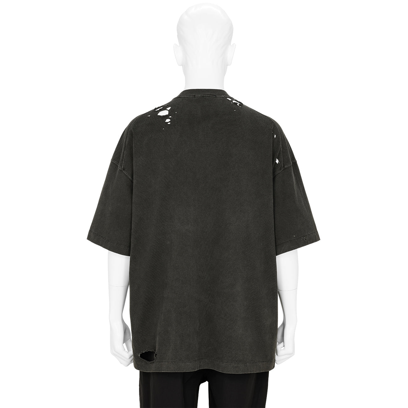 SOFU TESHIGAHARA PRINT BLEACH TEE BLACK