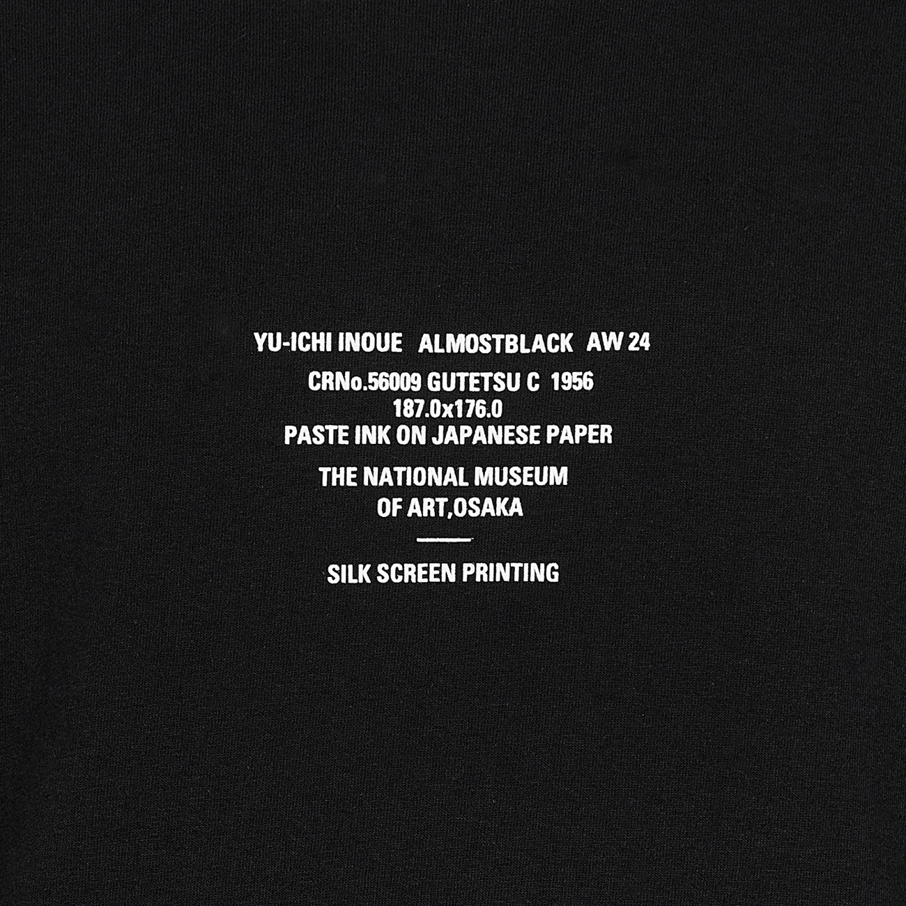 YUICHI INOUE GUTETSU C TEE SHIRT BLACK