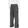 YUICHI INOUE CUT OF SWEAT PANTS BLACK