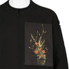 SOFU TESHIGAHARA PRINT SHIRT LAYER SWEAT BLACK