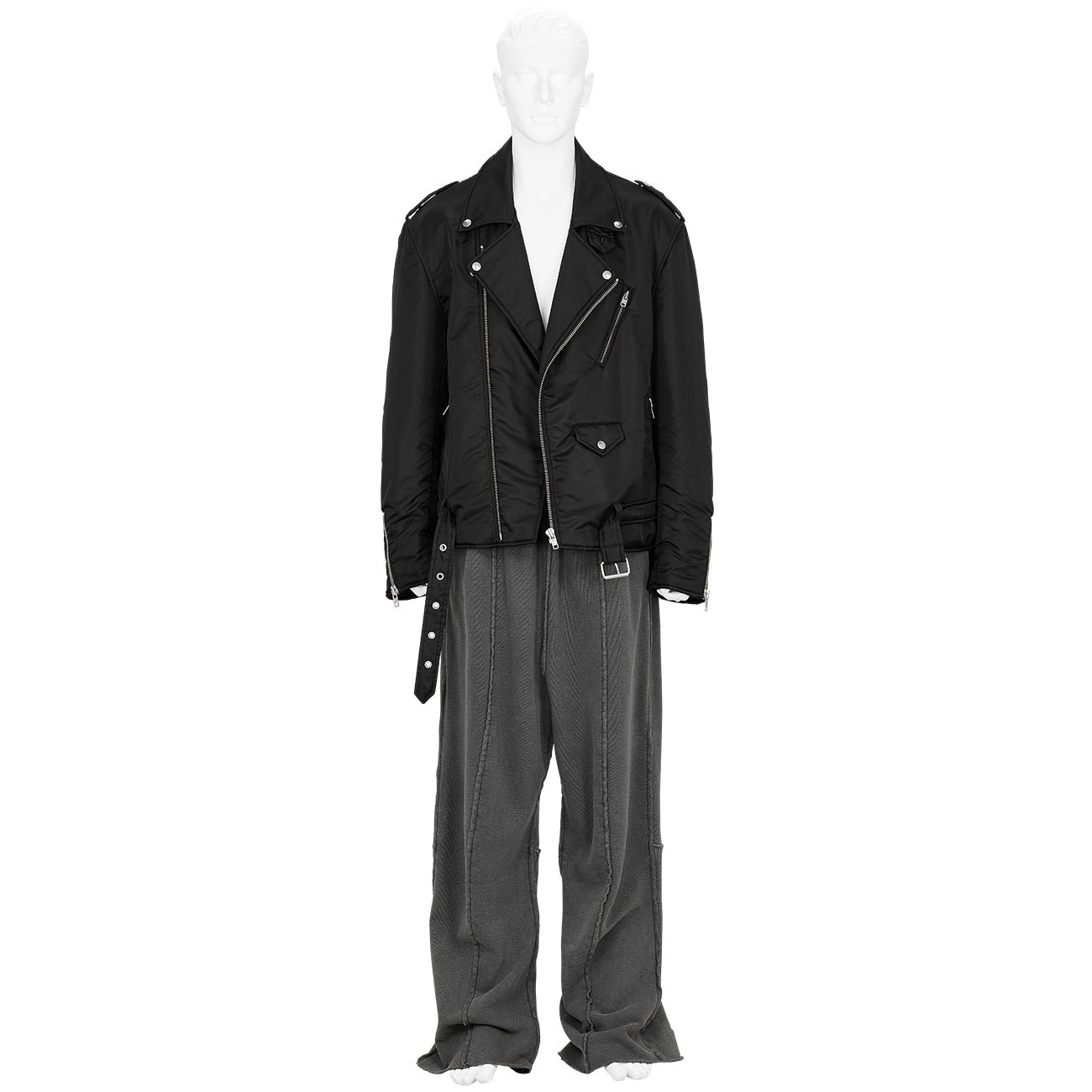 RIDERS JACKET WITH PADDING BLACK