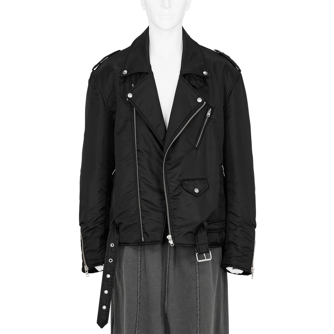 RIDERS JACKET WITH PADDING BLACK