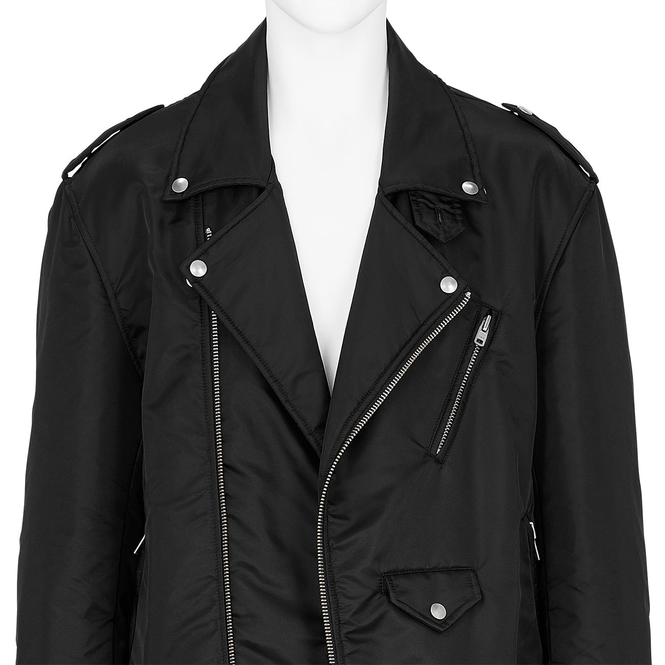 RIDERS JACKET WITH PADDING BLACK