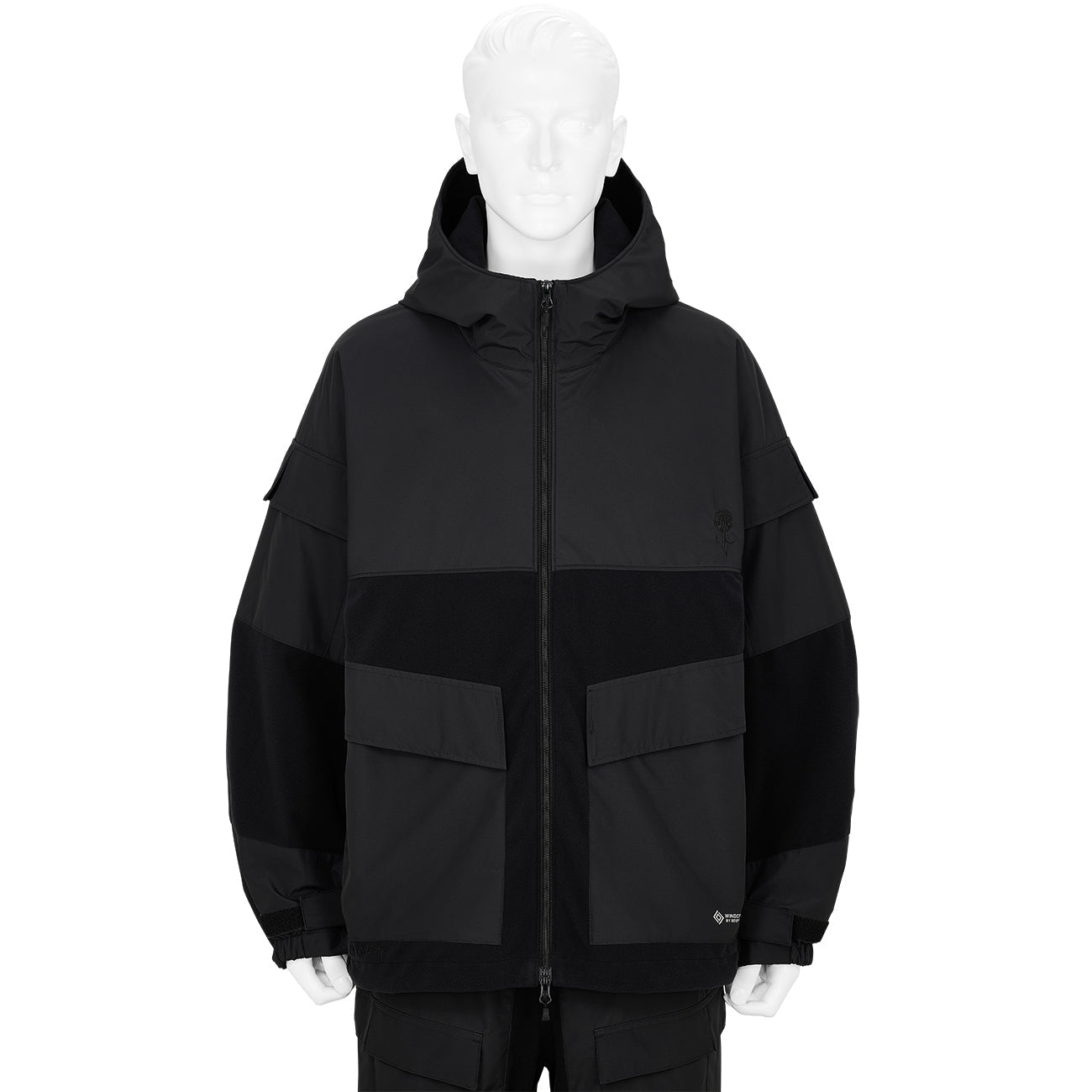 WINDSTOPPER BY GORE-TEX LABS 2L POLARTEC JACKET BLACK