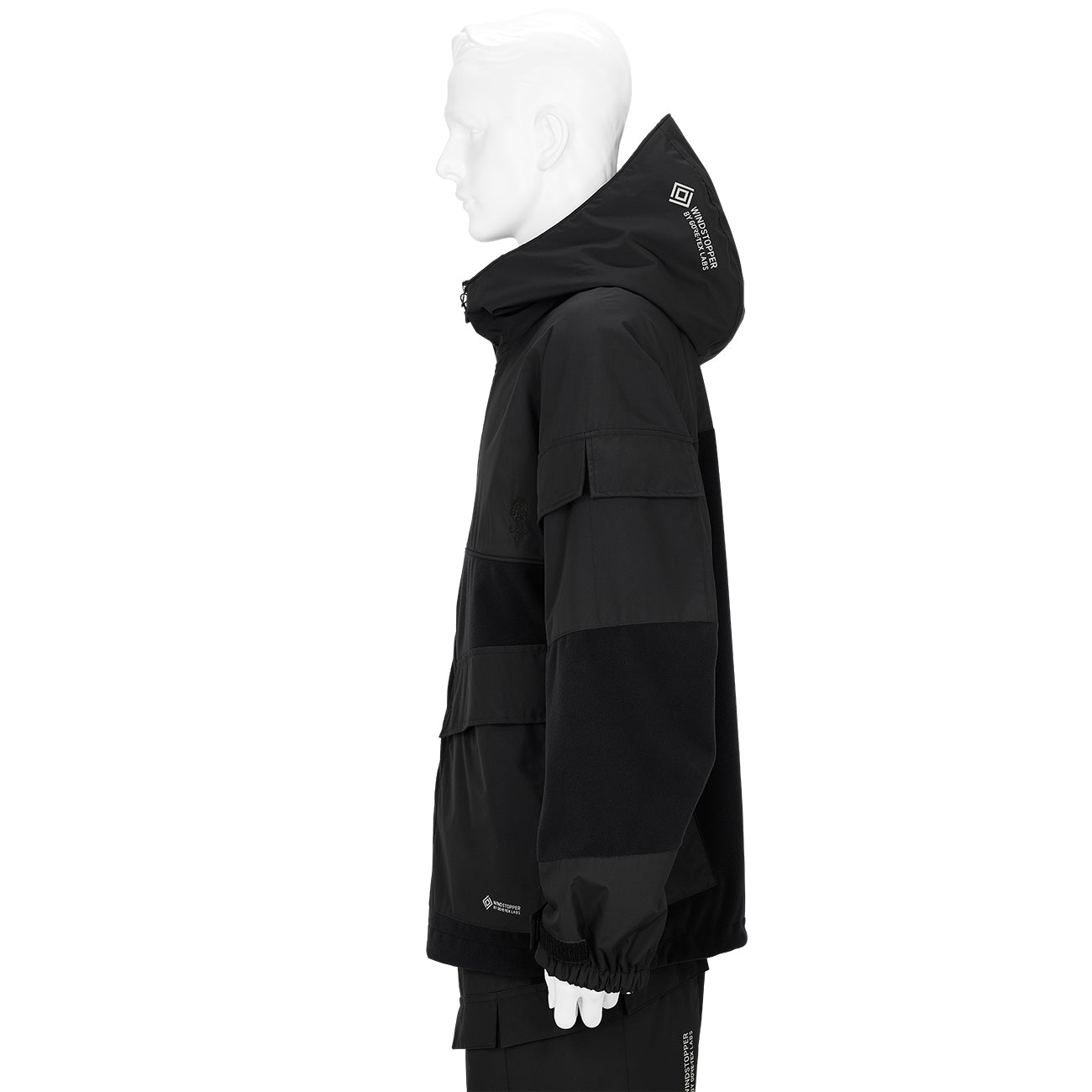 WINDSTOPPER BY GORE-TEX LABS 2L POLARTEC JACKET BLACK