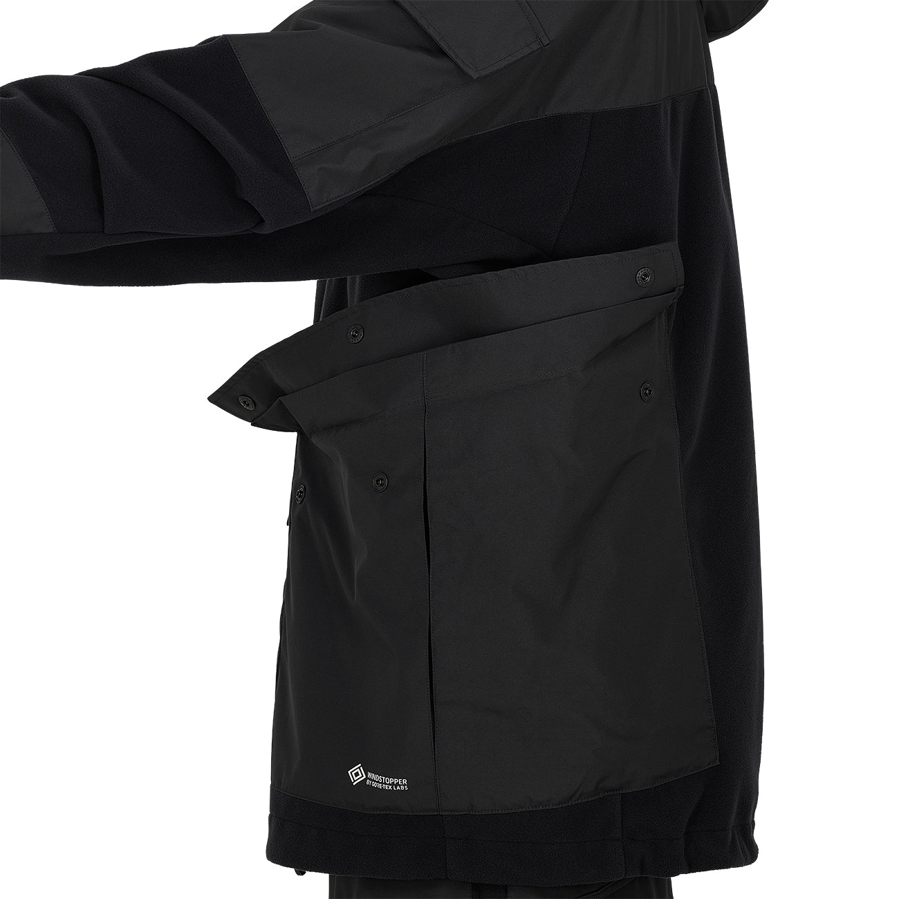 WINDSTOPPER BY GORE-TEX LABS 2L POLARTEC JACKET BLACK