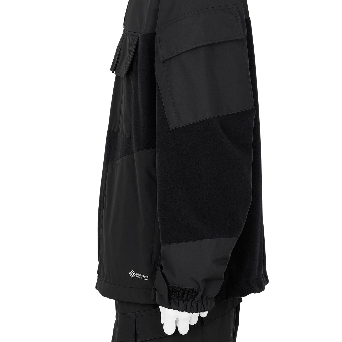WINDSTOPPER BY GORE-TEX LABS 2L POLARTEC OUTER BLACK