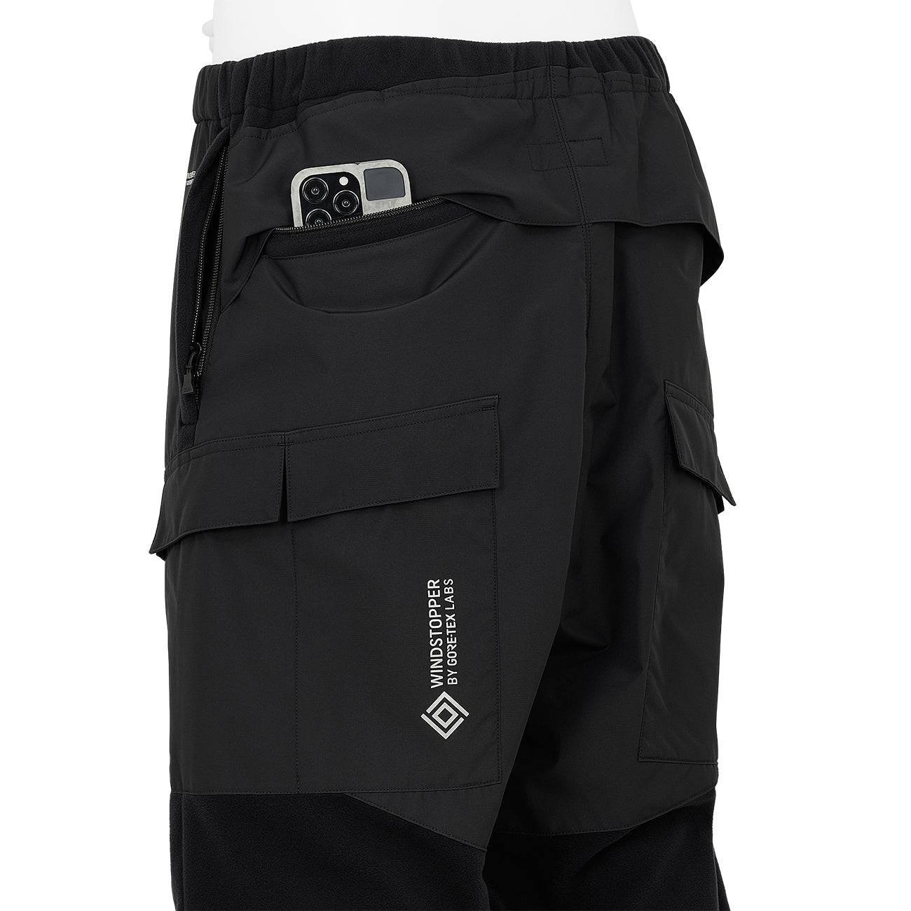 WINDSTOPPER BY GORE-TEX LABS 2L POLARTEC TROUSERS BLACK
