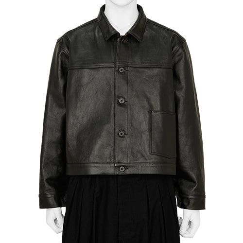 HORSE LEATHER JACKET BLACK