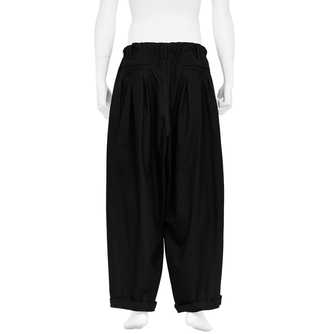12 TUCK PANTS BLACK
