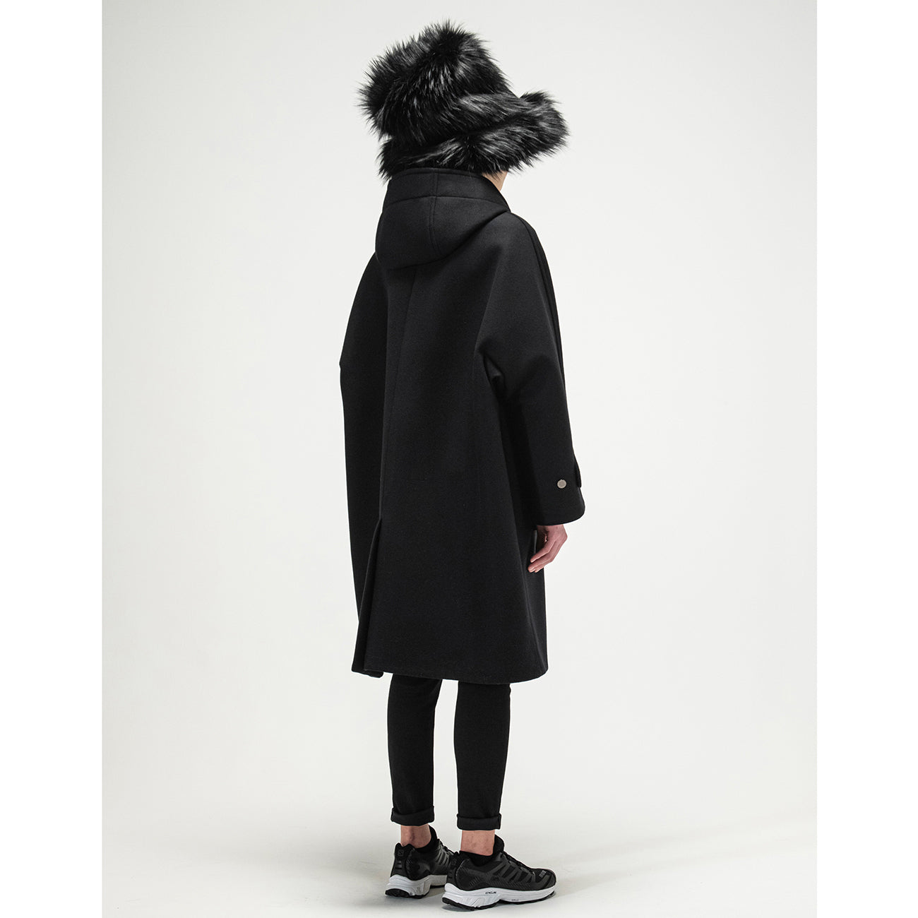 VINTAGE MODERN DUFFLE COAT BLACK