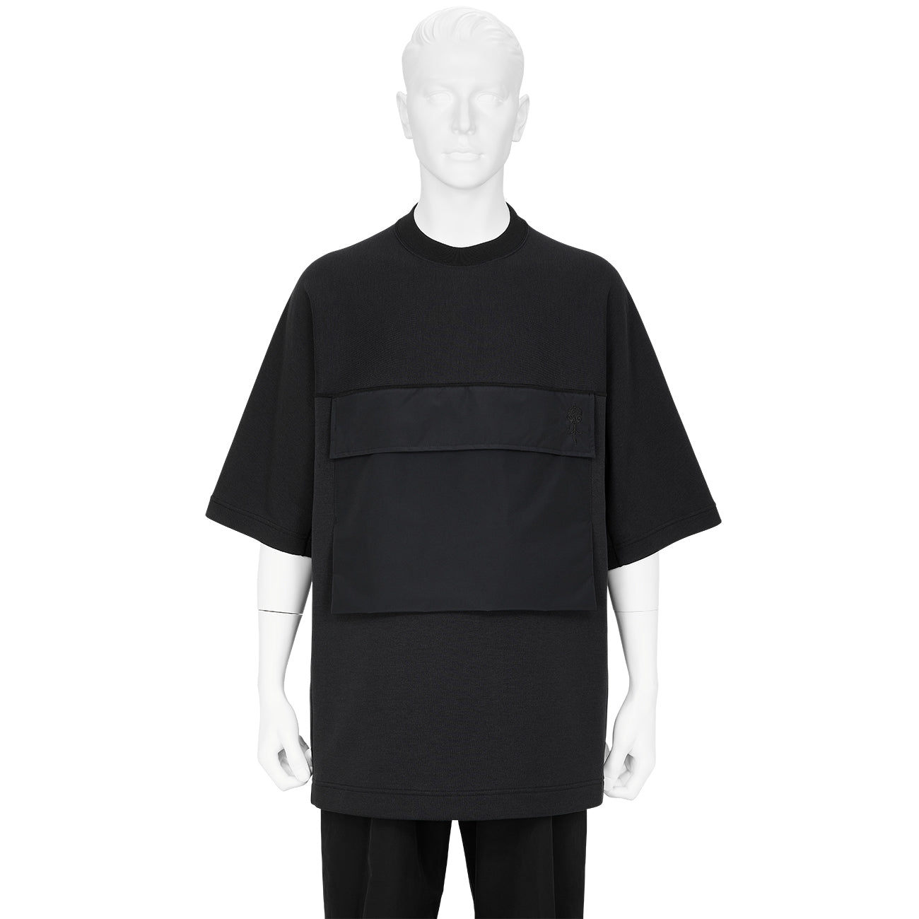 COTTON CORDURA NYLON T-SHIRT BLACK