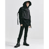 VEST WITH HOOD BLACK