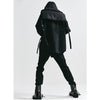 VEST WITH HOOD BLACK