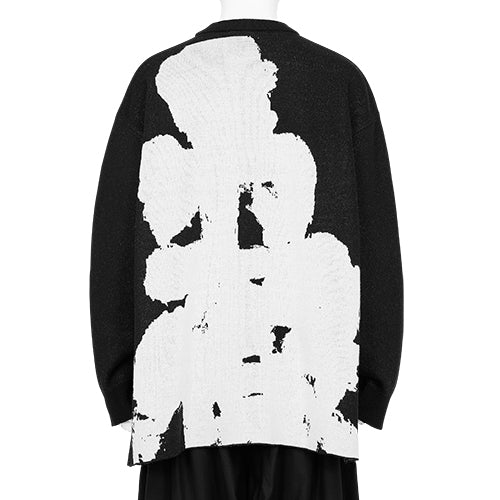 YUICHI INOUE GUTETSU C CREW NECK KNIT BLACK