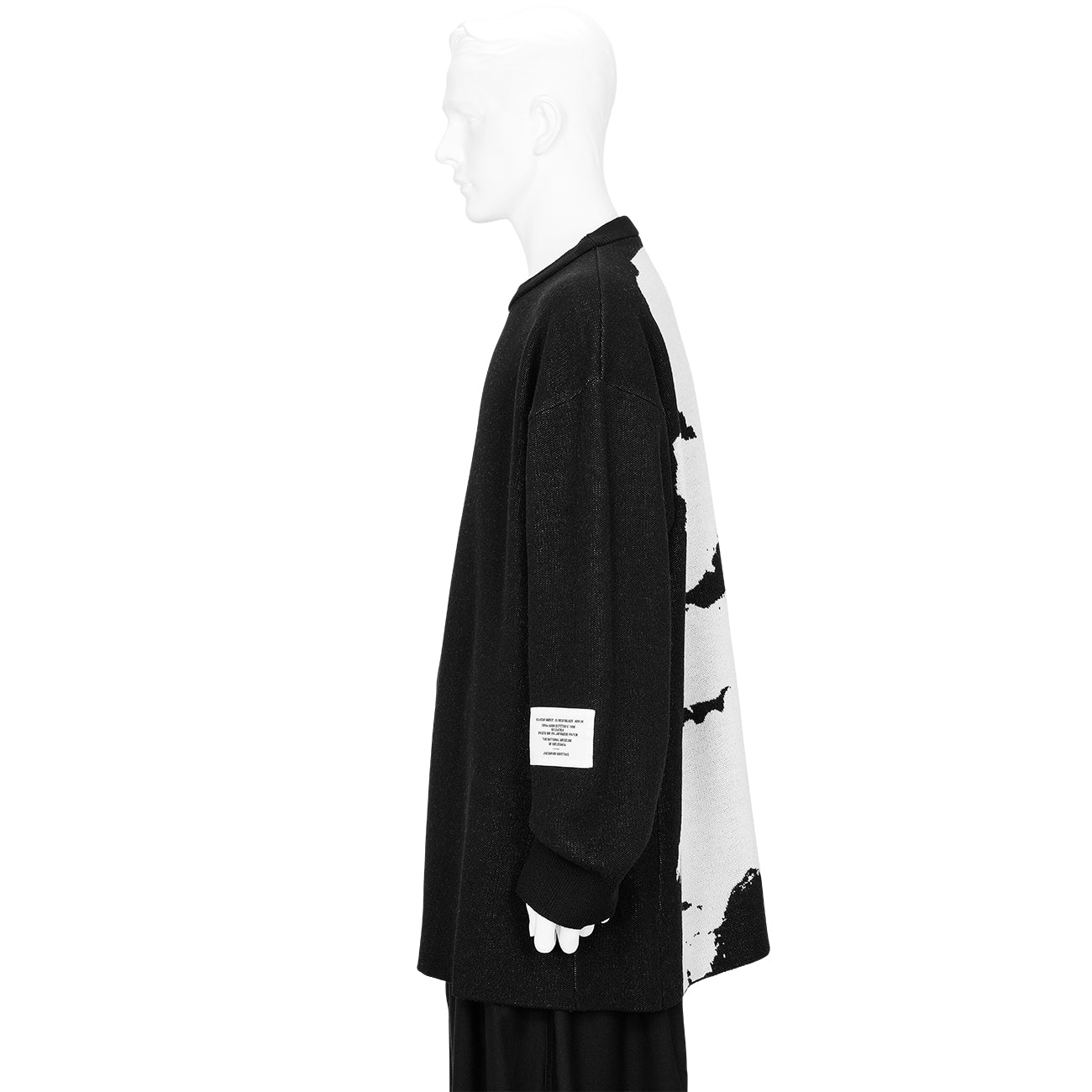 YUICHI INOUE GUTETSU C CREW NECK KNIT BLACK