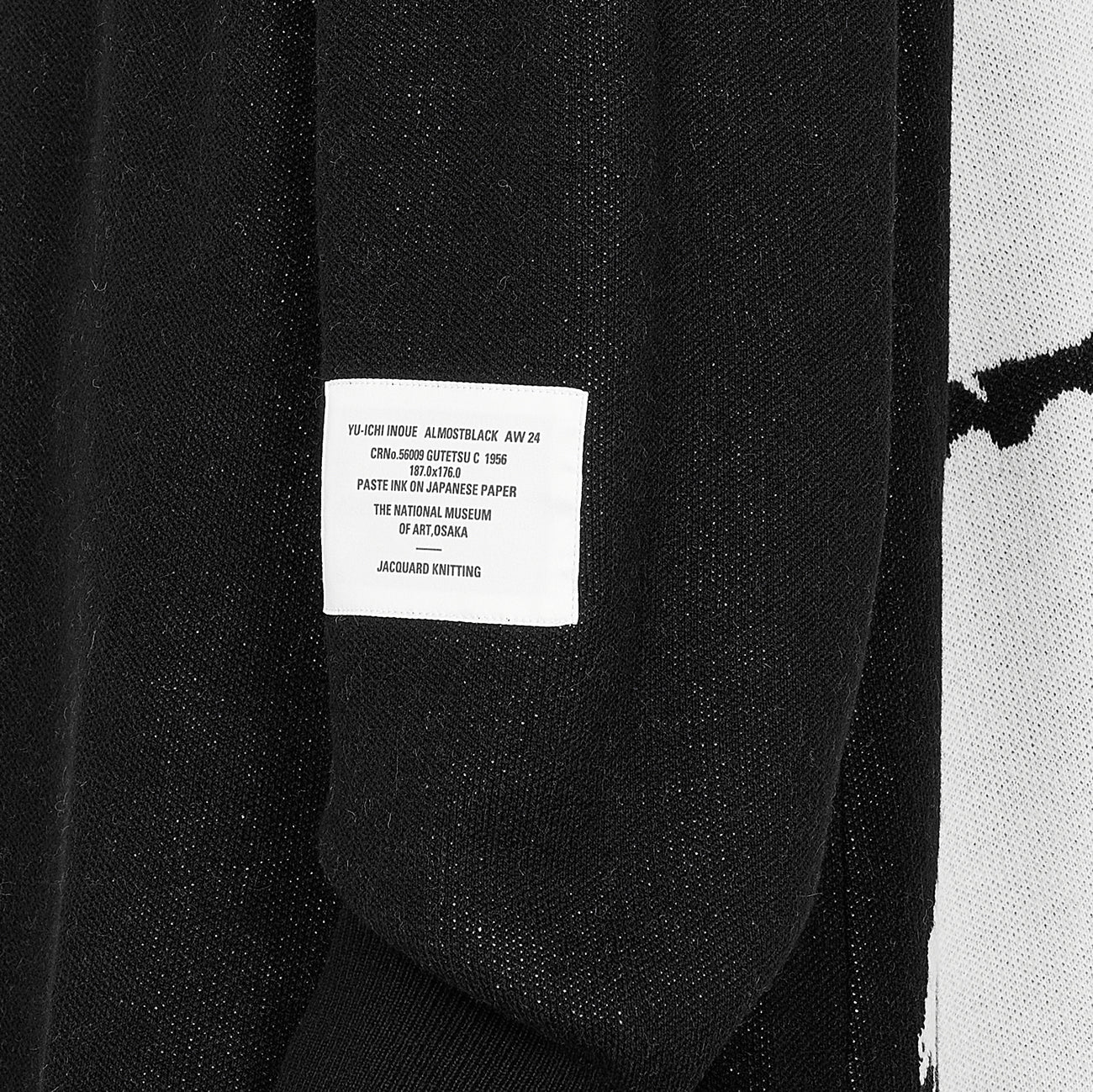 YUICHI INOUE GUTETSU C CREW NECK KNIT BLACK