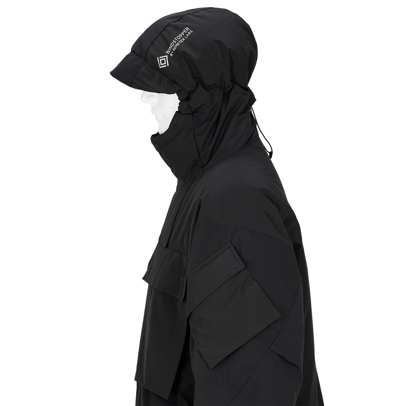 TRIPLE COLLABORATION WINDSTOPPER BY GORE-TEX LABS PRIMALOFT JACKET BLACK