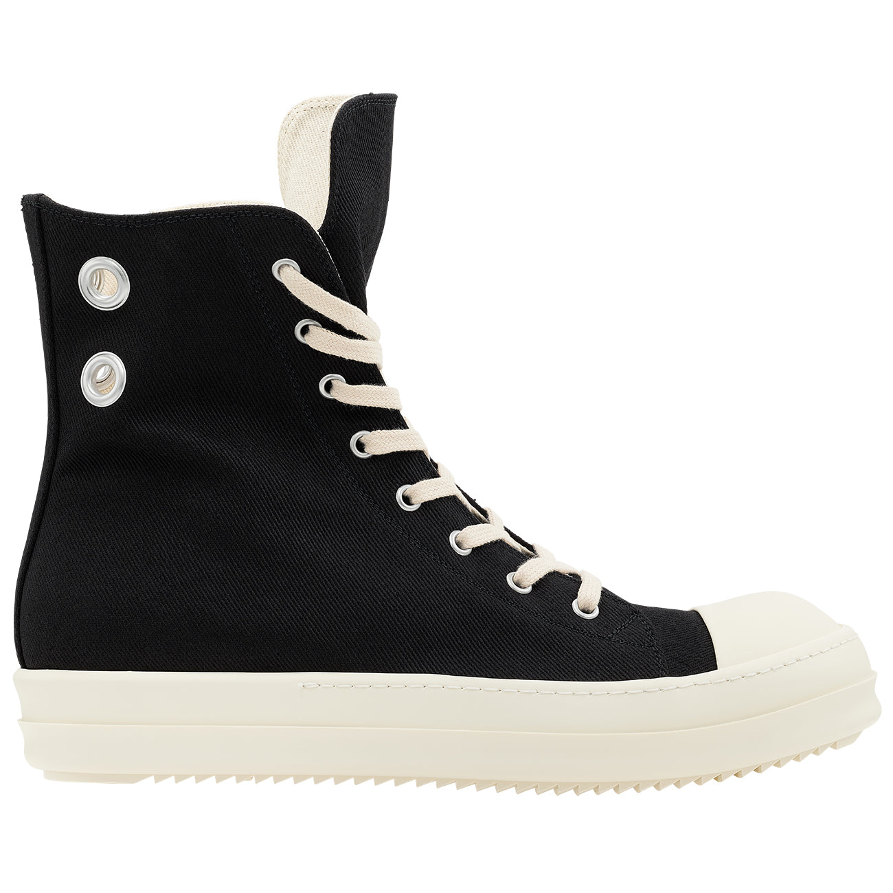 HI CUT SNEAKERS WITH EYELET BLACK