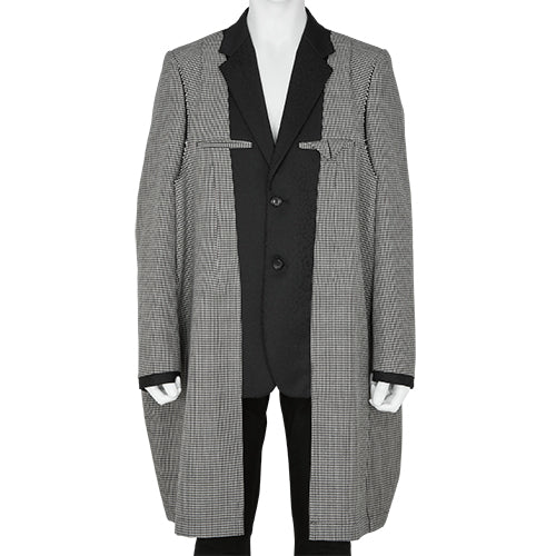 HOUNDSTOOTH COAT BLACK