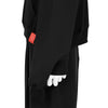 RED LABEL DISTORTION PULLOVER BLACK