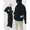 RED LABEL DISTORTION PULLOVER BLACK