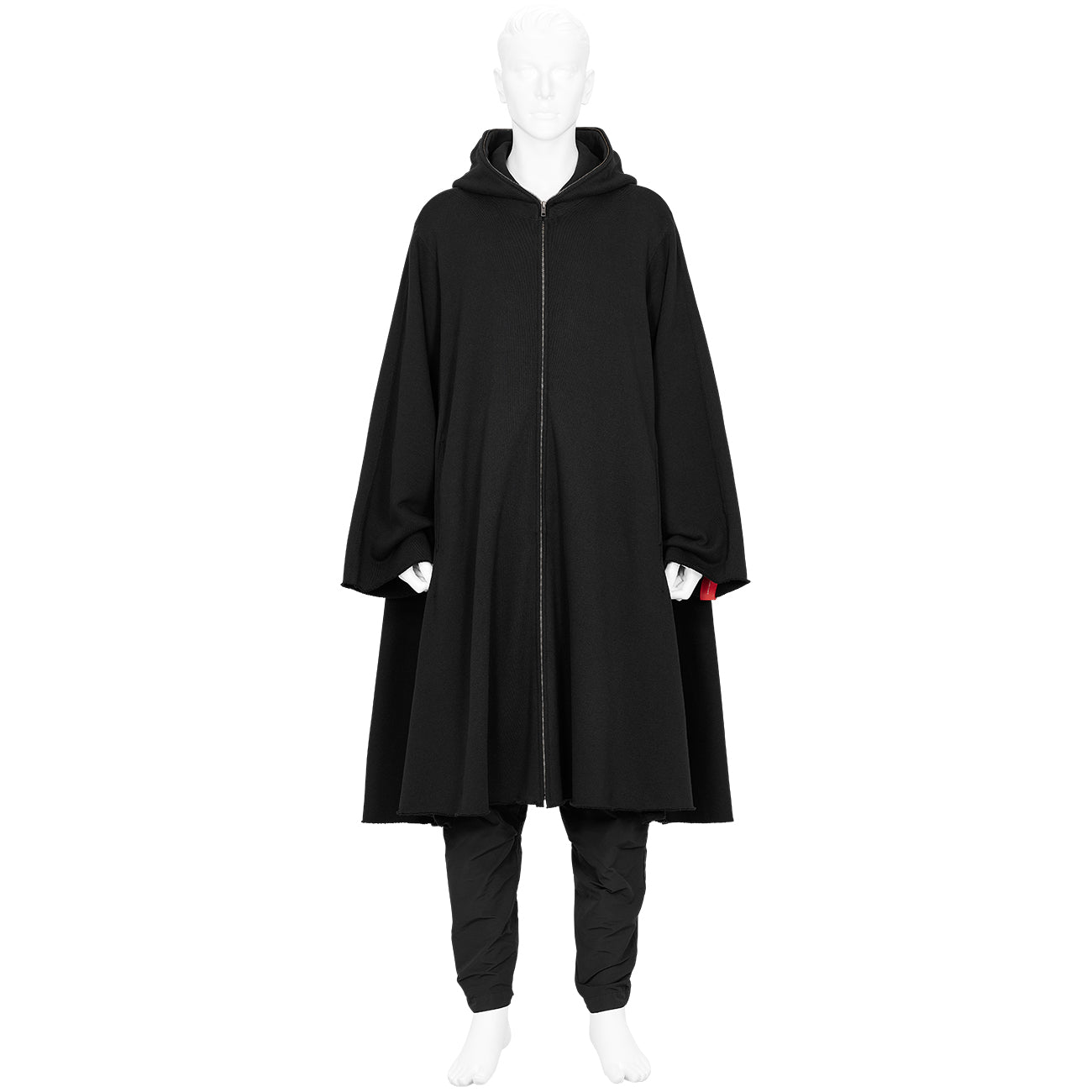 RED LABEL FULL ZIP HOODIE BLACK