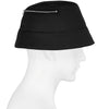 BUCKET HAT WITH ZIP BLACK