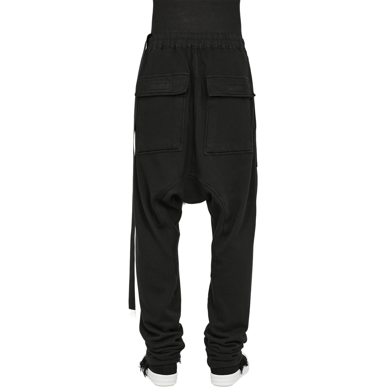 DRAWSTRINGS CARGO PANTS BLACK