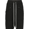 DRAWSTRINGS CARGO PANTS BLACK