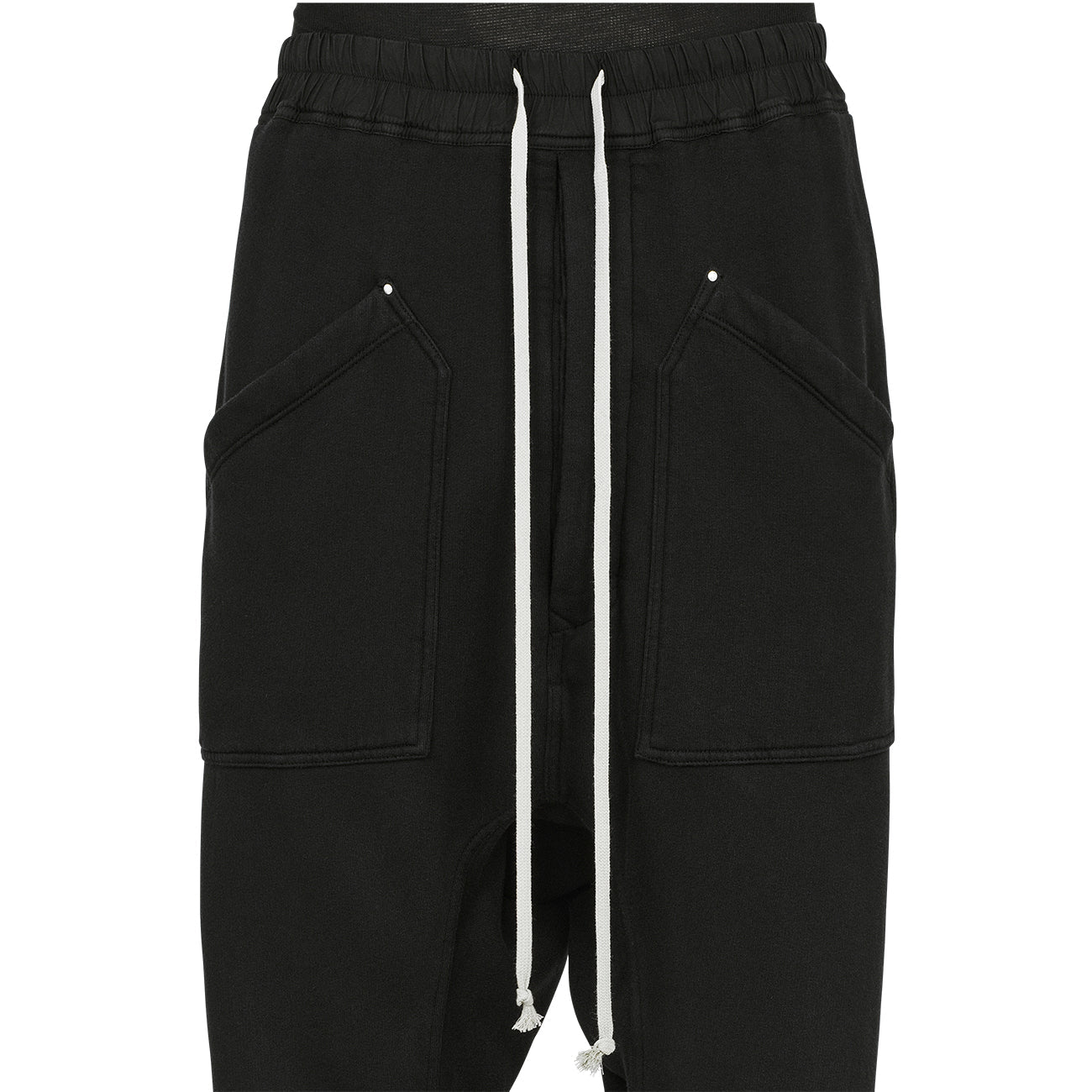 DRAWSTRINGS CARGO PANTS BLACK