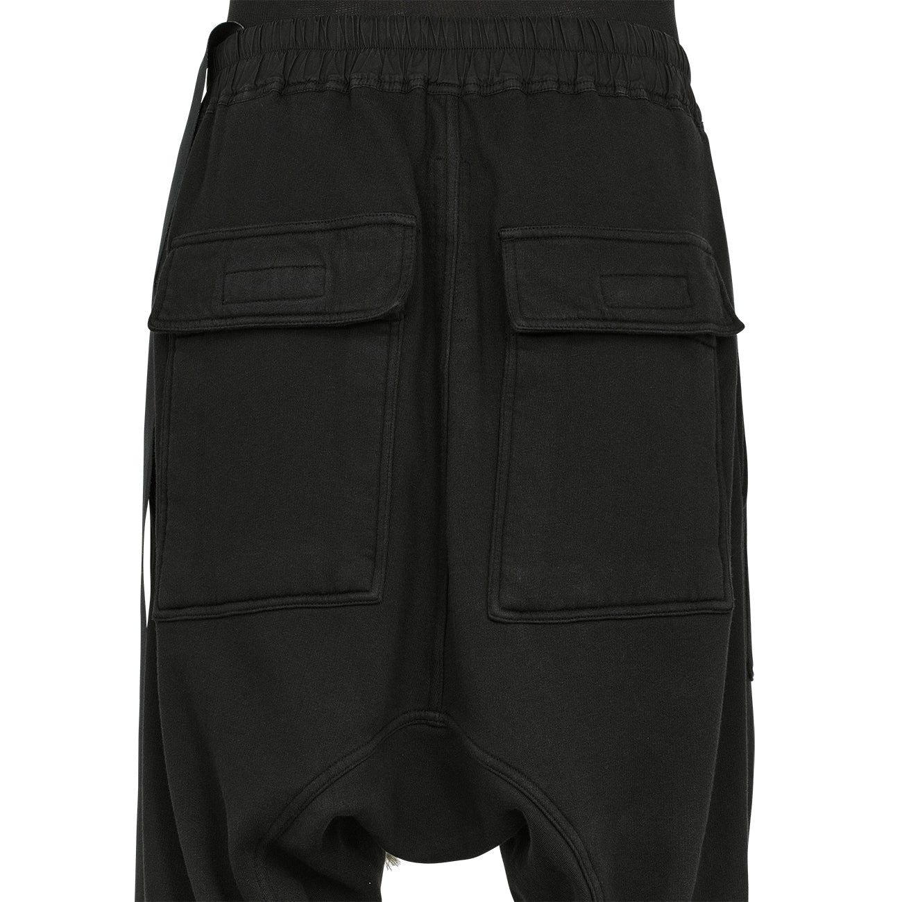 DRAWSTRINGS CARGO PANTS BLACK