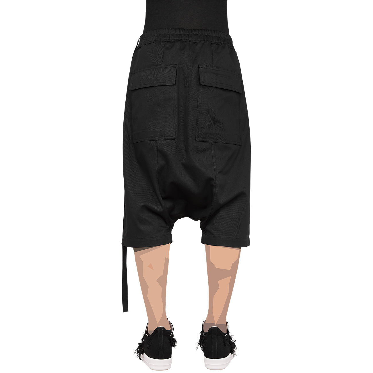DRAWSTRINGS PODS SHORTS BLACK
