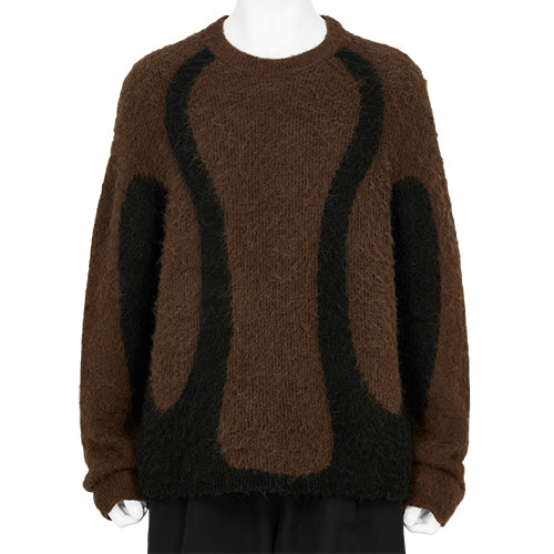 LIQUID SWEATER BROWN BLACK