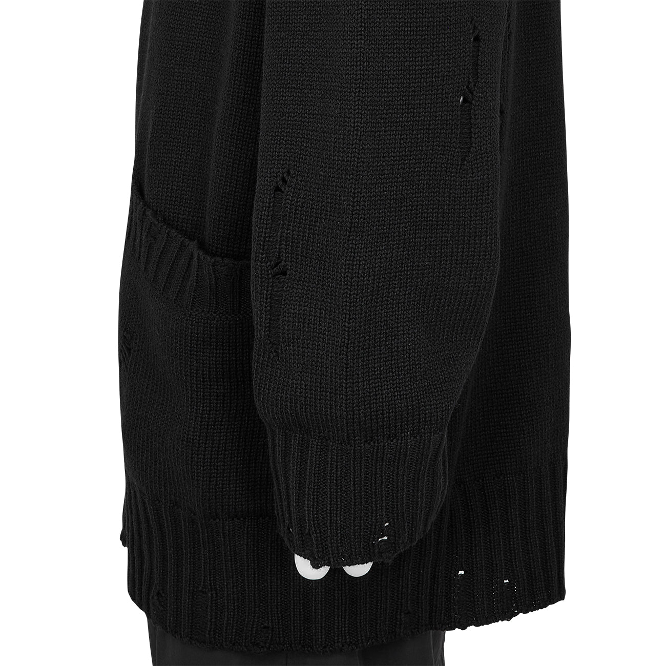 DAMAGED KNIT BLACK