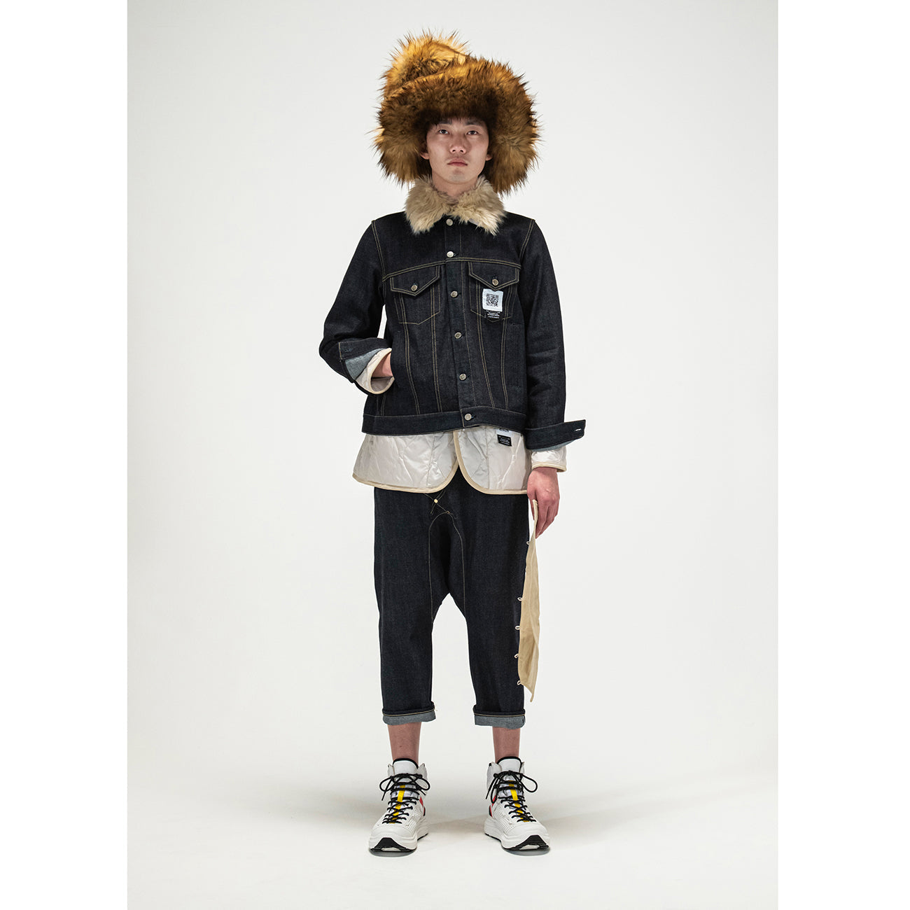 SARROUEL DENIM PANTS INDIGO