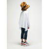 DAMAGED SARROUEL DENIM PANTS INDIGO