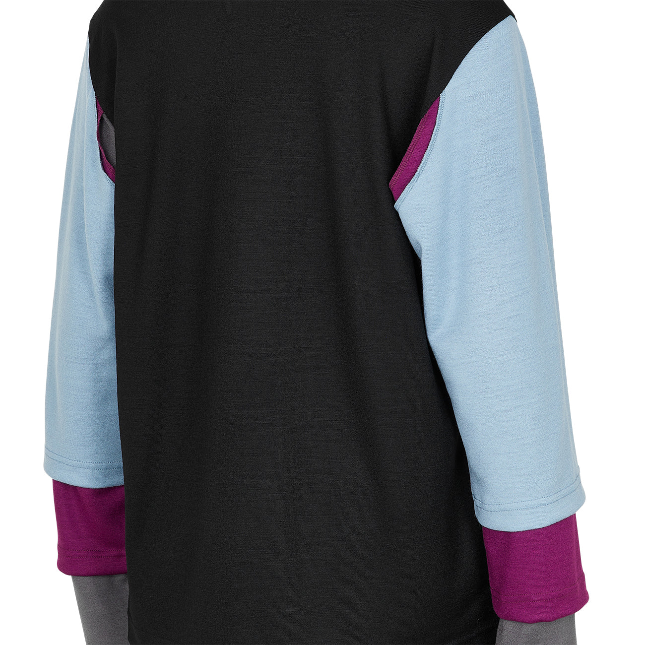 LAYER KNIT BLACK×SAXE