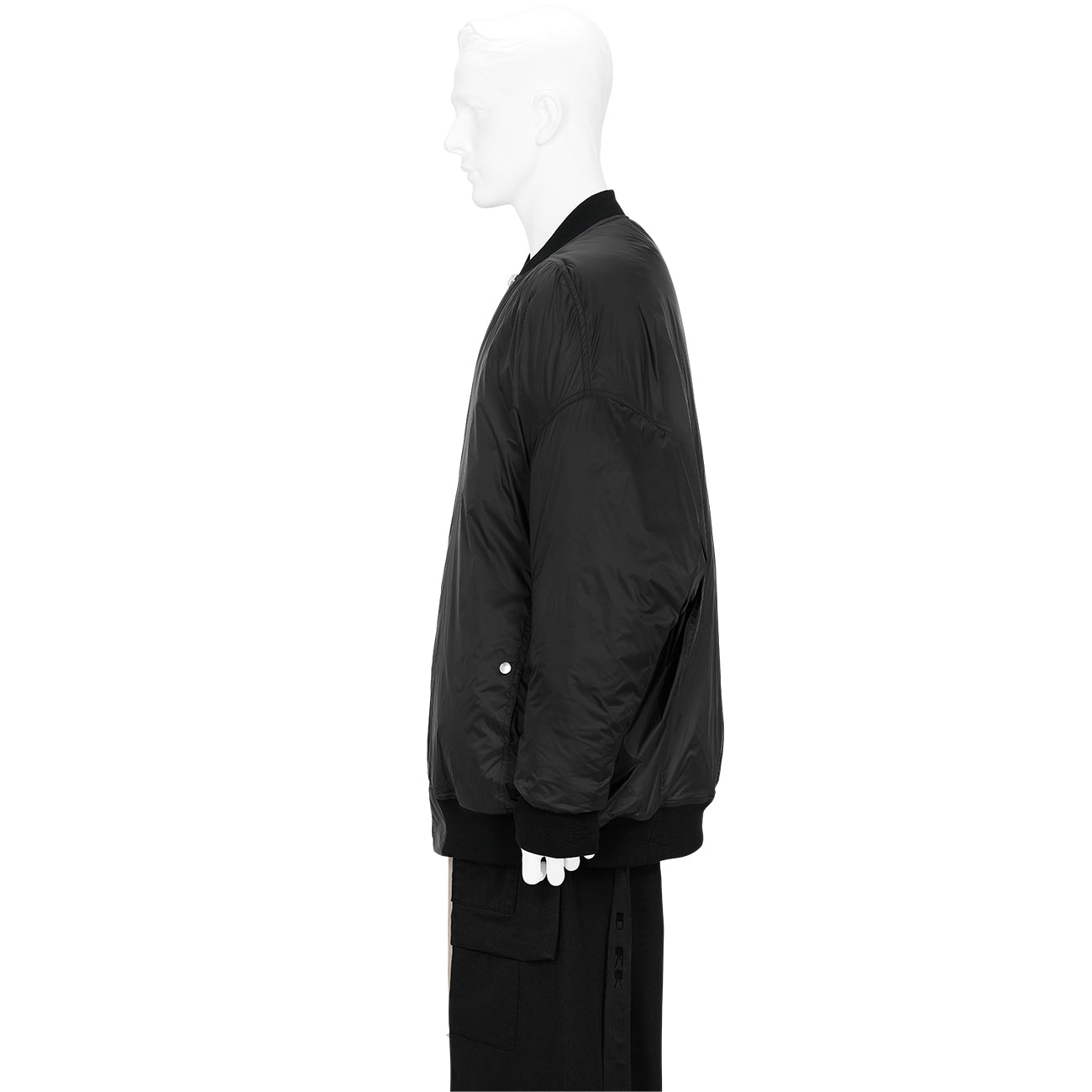 JUMBO FLIGHT JACKET WITH PADDING BLACK