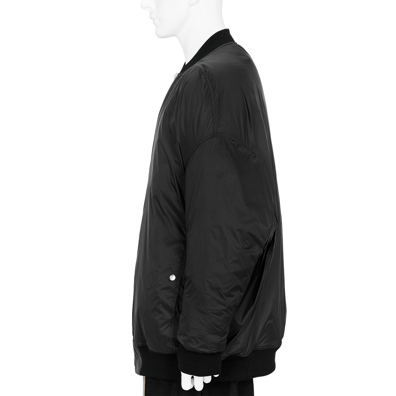 JUMBO FLIGHT JACKET WITH PADDING BLACK