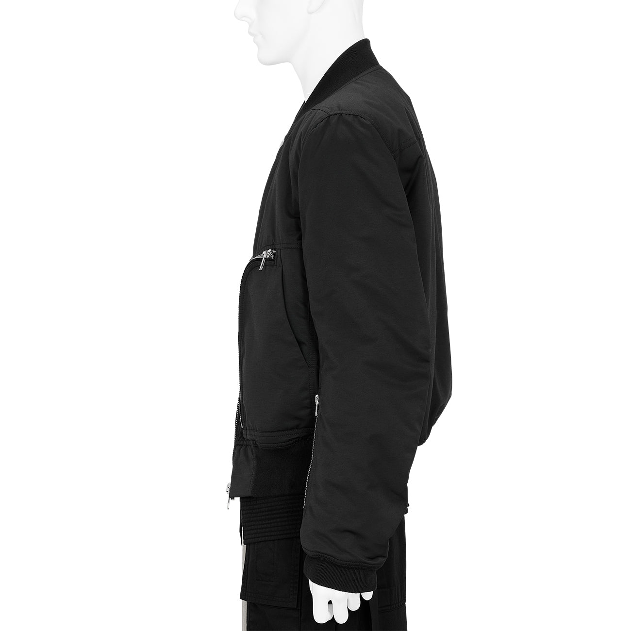 BAUHAUS FLIGHT JACKET WITH PADDING BLACK