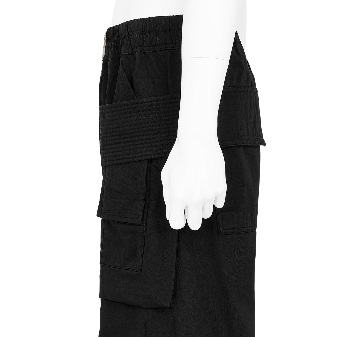 DRAWSTRINGS CREATCH WIDE CARGO PANT BLACK