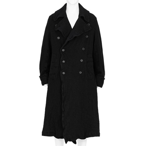 WOOL TRENCH COAT BLACK